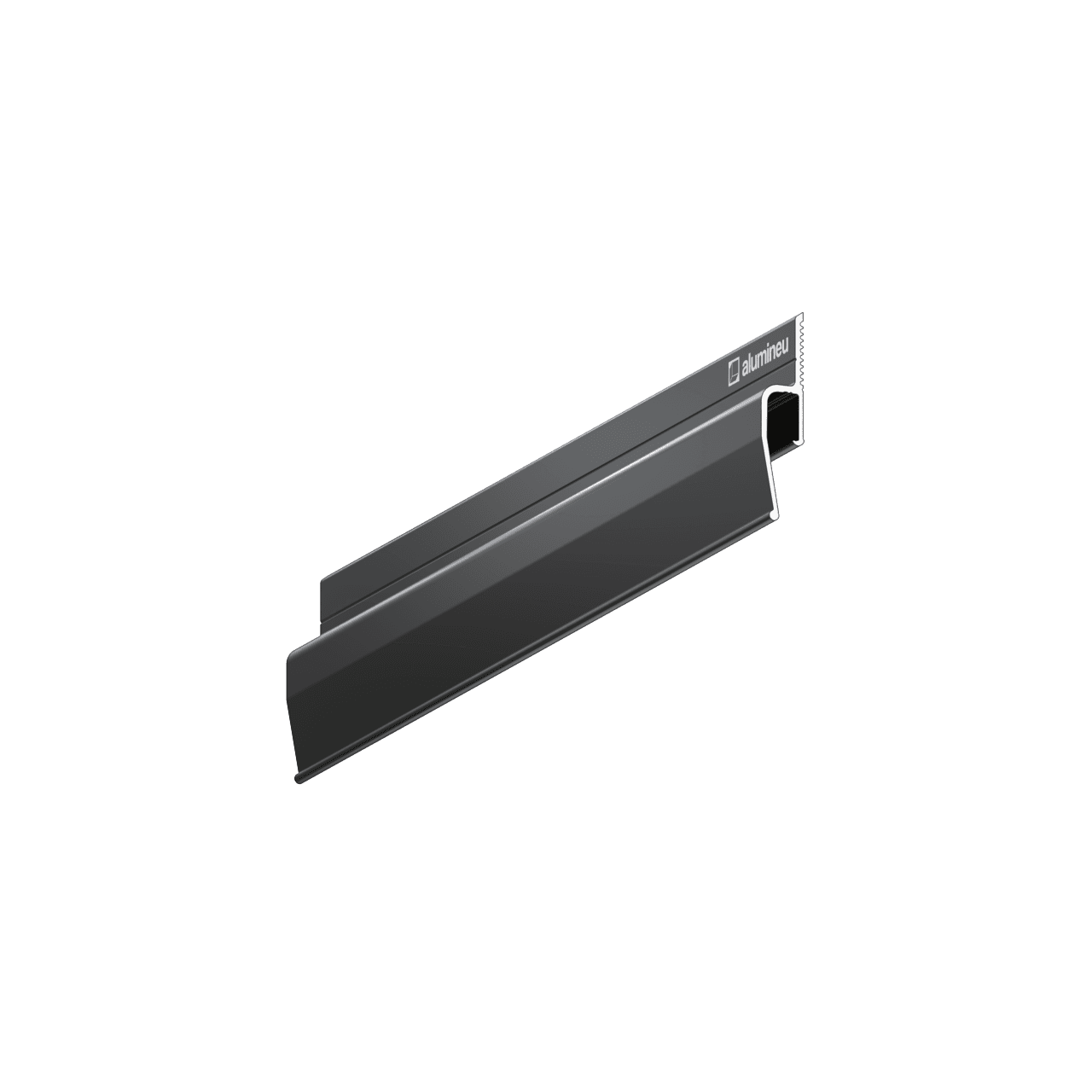 INVISIA X201 schaduwvoegprofiel voor spanplafonds, Zwart mat
