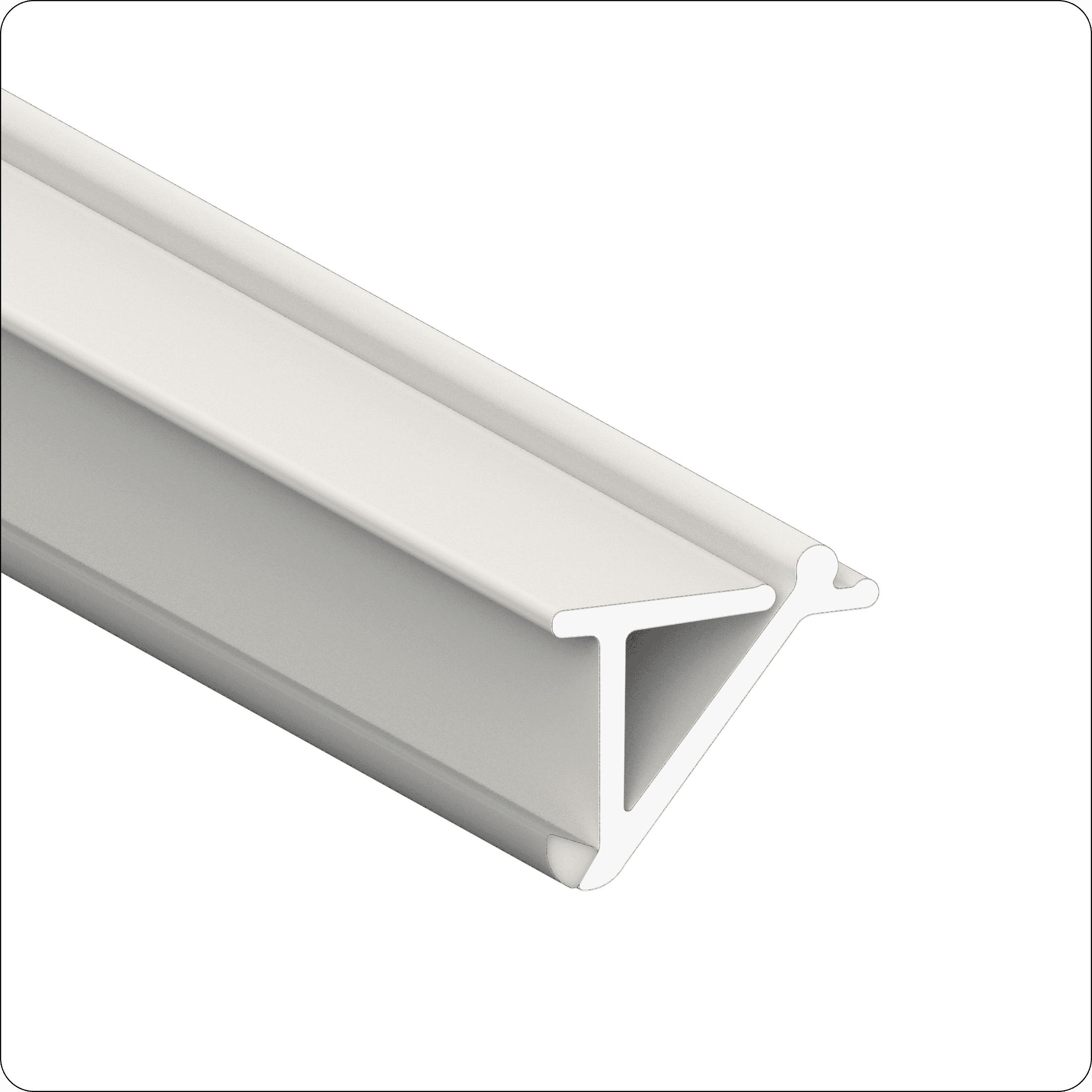 LOCKIUM Y301 klem voor spanplafonds, Wit