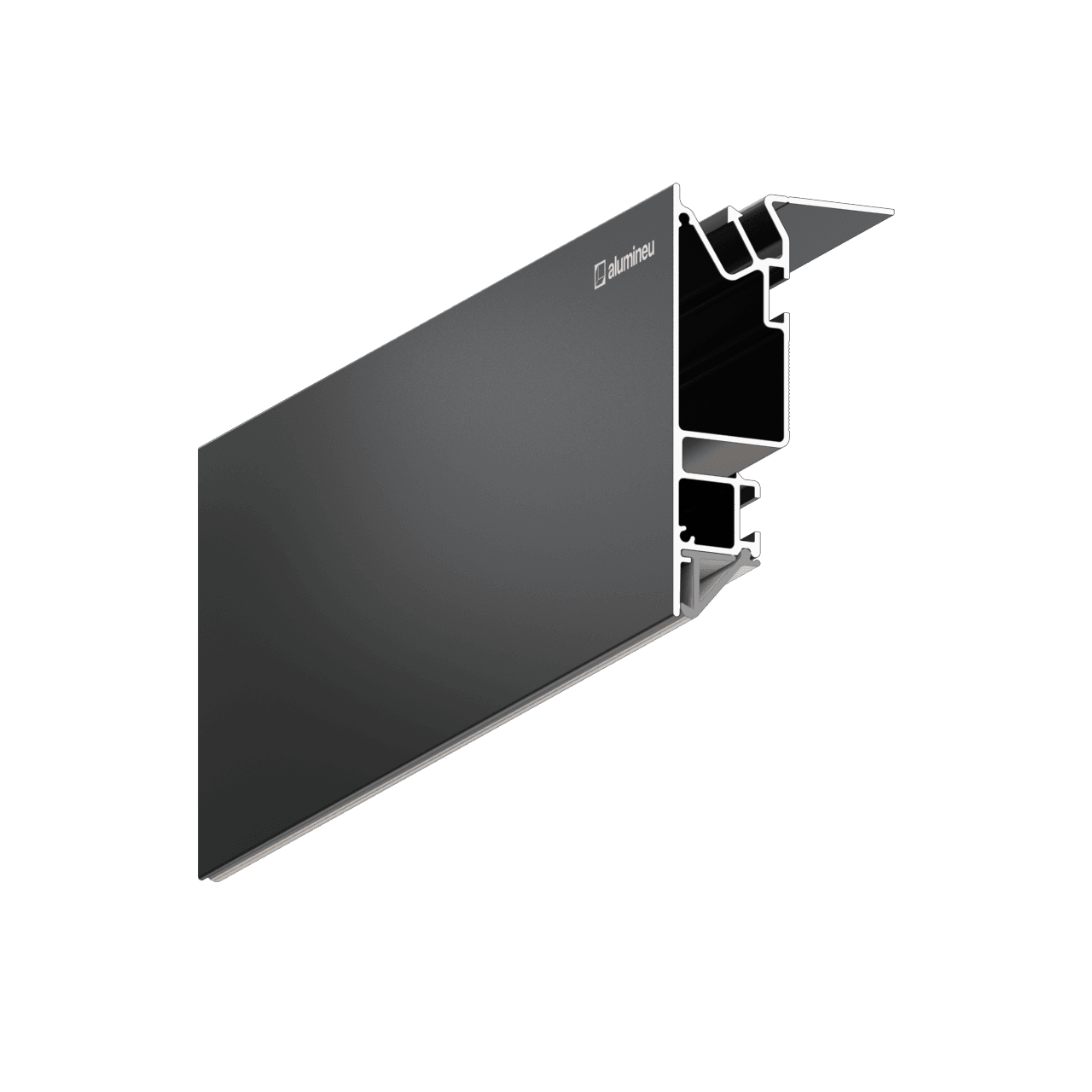 UNITEXA Z701 twee-niveaus profiel voor spanplafonds, Zwart mat