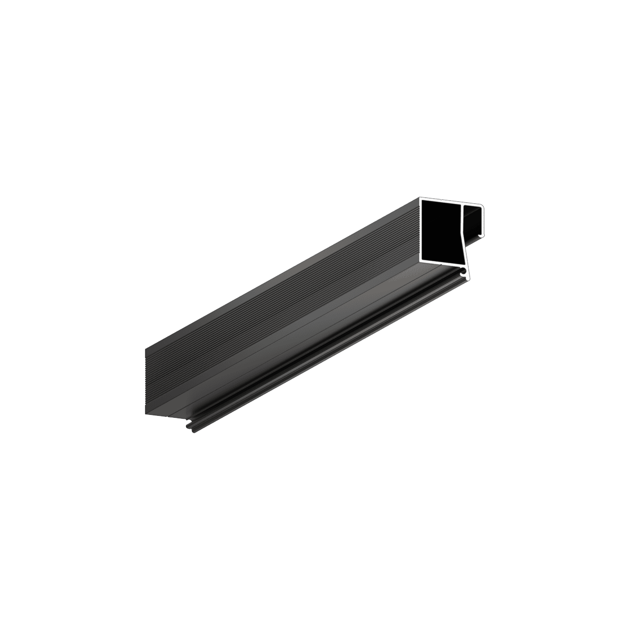 INVISIA X208 schaduwvoegprofiel voor spanplafonds, Zwart mat