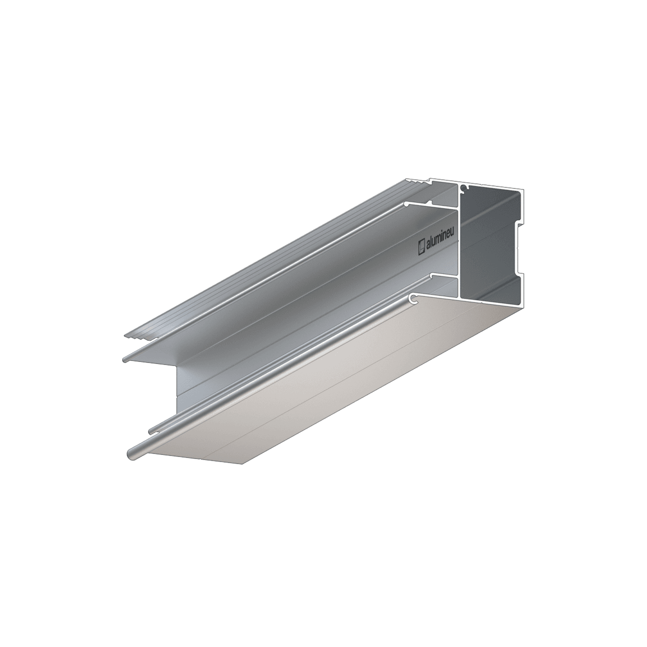 STRATOS X703 twee-niveaus profiel voor spanplafonds, Onbehandeld