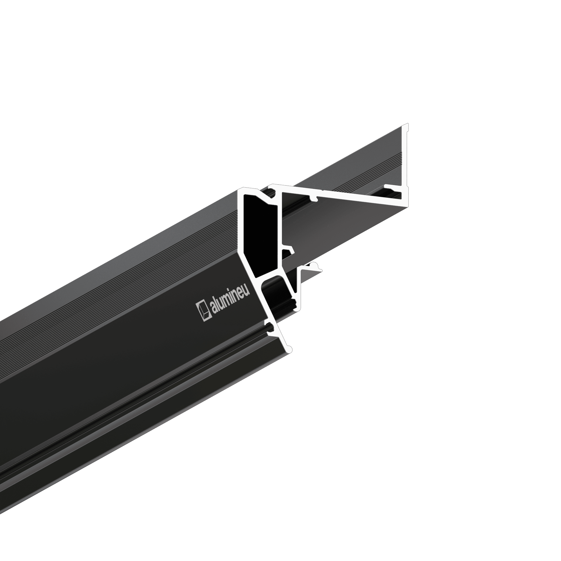 Close-up FLOATIA X304, LED-schaduwvoegprofiel, Zwart mat, 29 mm