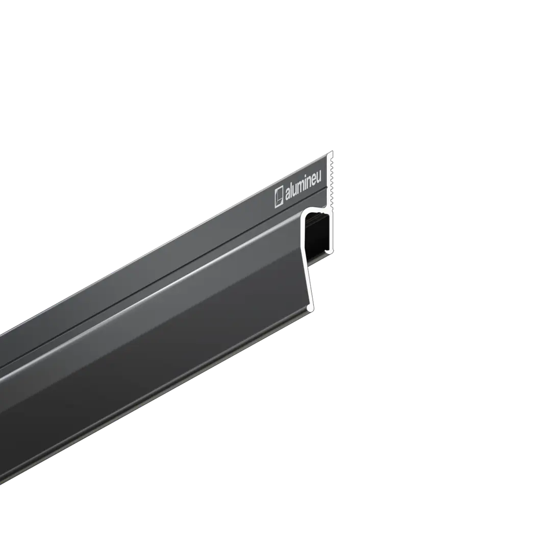 Profiel INVISIA X201, Zwart mat, close-up