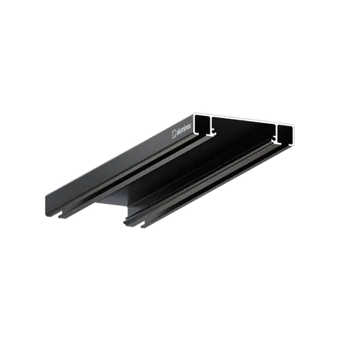 Profiel CURTINA X406 voor spanplafonds, Zwart mat