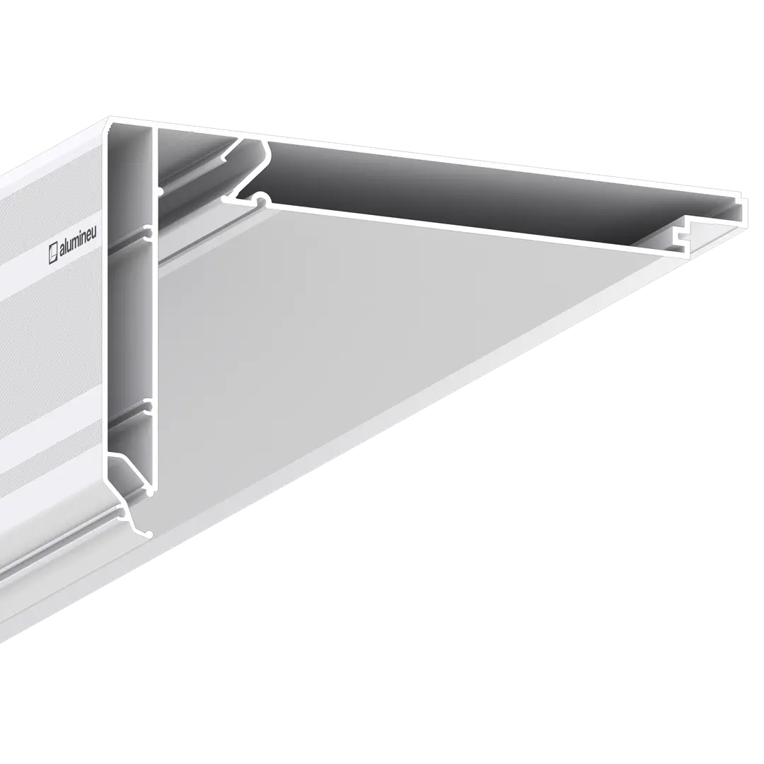 Profiel CURTINA X411, Wit mat, close-up