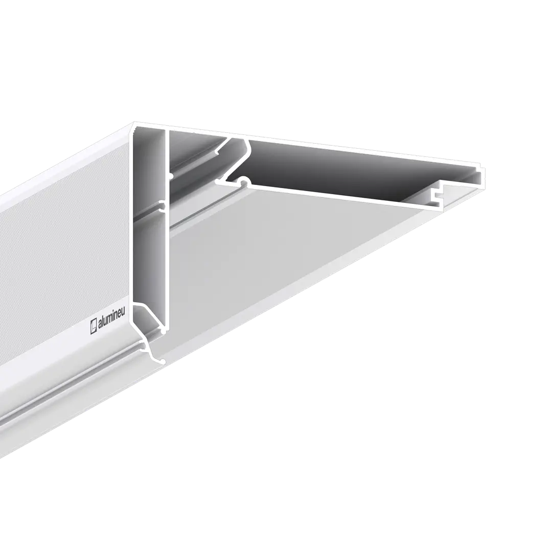 Profiel CURTINA X410, Wit mat, close-up