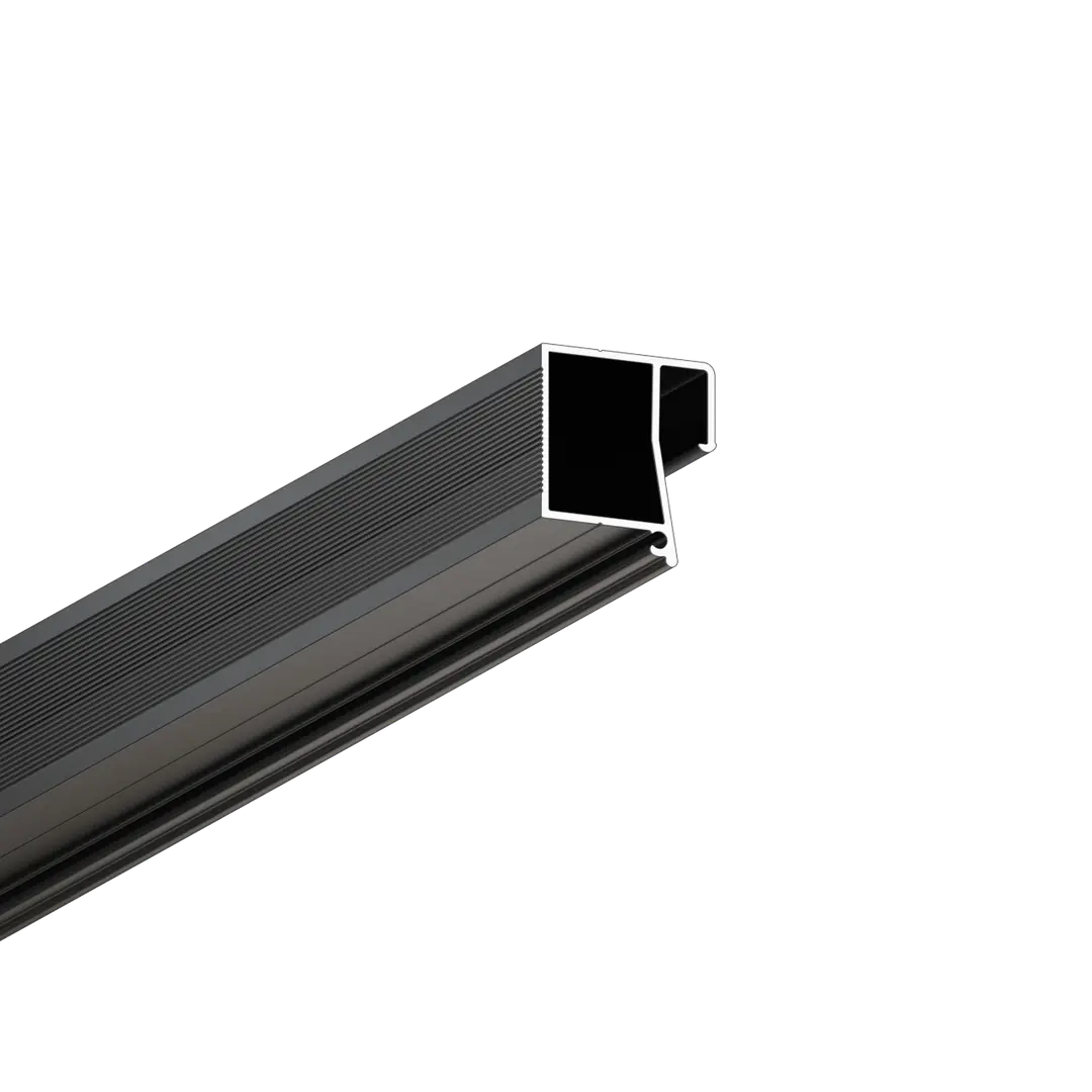 Profiel INVISIA X208, Zwart mat, close-up