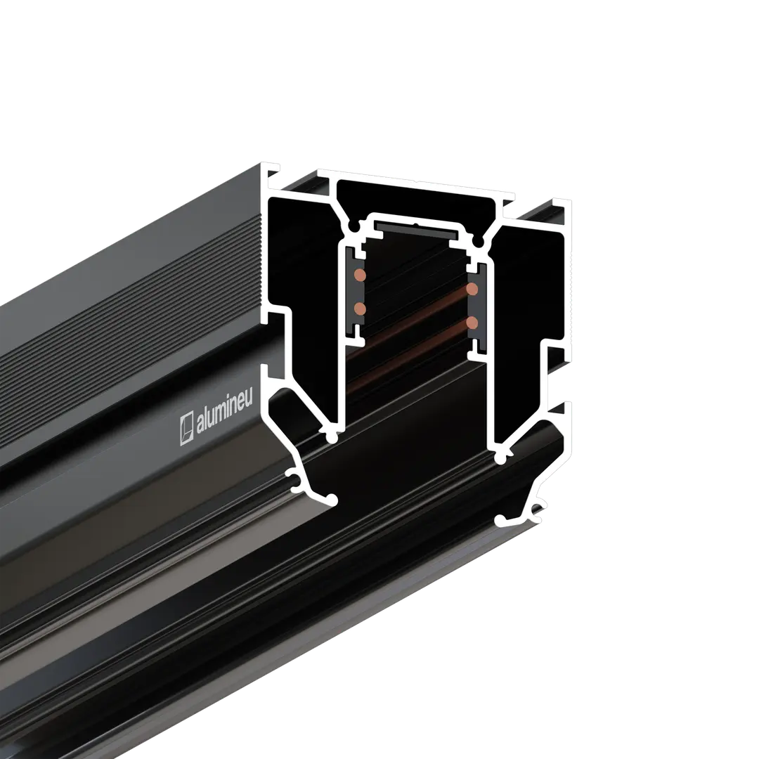 Profiel MAGTRAK X508, Zwart mat, close-up