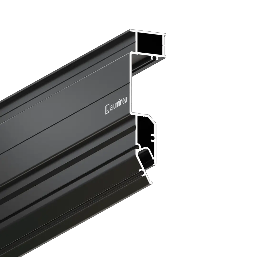 Profiel INVISIA X207, Zwart mat, close-up