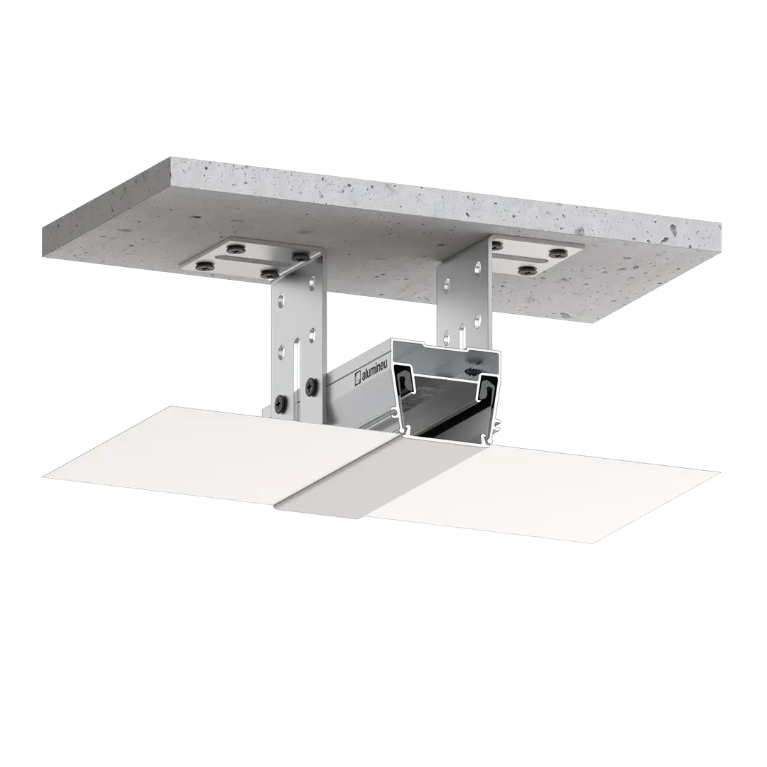 Profiel LIGHTRA X030 S, Onbehandeld, montage in een spanplafond